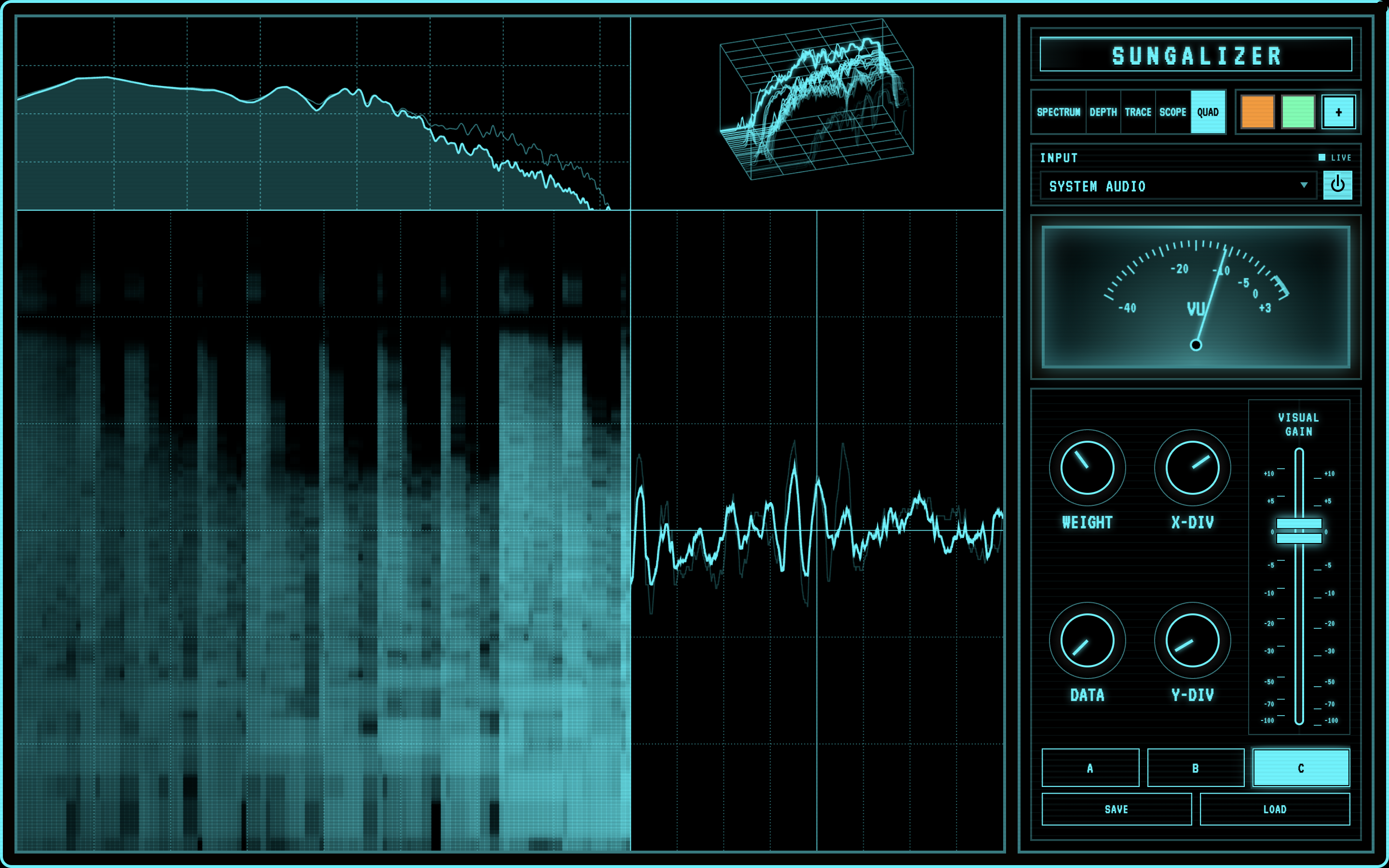 Sungalizer Desktop Preset C view.